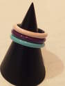 Bague Argent 925/��� CANYON anneau couleur 