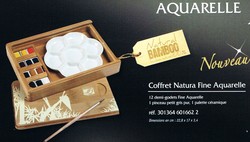 Coffret Aquarelle fine 100% Bambou - Notre s�lection id�es cadeaux au meilleur prix ! - ART'PALETTE