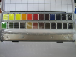  MAX Coffret Aquarelles BLOCKX 24 couleurs + 12 emplacements - COFFRET AQUARELLE BLOCKX  - ART'PALETTE
