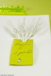 Epis de bl� avec perles - mariage - Loc'Vaisselle