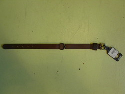 Collier Martin cuir gras marron
