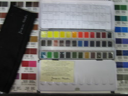 coffret 36 couleurs avec sa housse  sign�e J. BLOCKX