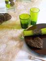 chemin de table transparent