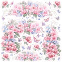 Papier de riz Japonais Th�me  �glantine DFT182