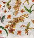 Papier de riz Japonais Th�me Fleurs jaunes DFT109