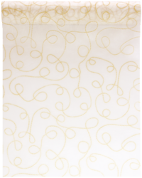 chemin de table blanc