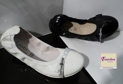 BALLERINES LES PETITES BOMBES ELLA VERNIES NOIR OU BLANC