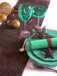 chemin de table perles - nappes , surnappes, chemin table, et  serviettes - Loc'Vaisselle