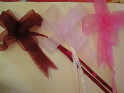 organza rose fushia bordeau