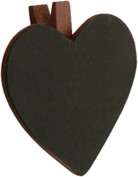 porte nom bois et ardoise chocolat