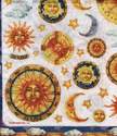 Papier de riz Japonais Th�me Soleils Etoiles et Lunes DFT072