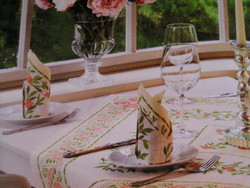veronica - nappes , surnappes, chemin table, et  serviettes - Loc'Vaisselle