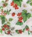 Papier de riz Japonais Th�me Framboises et Groseilles DFT061