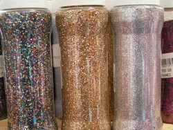 paillette multicolor or argent