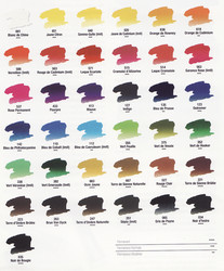 nuancier des couleurs au d�tail