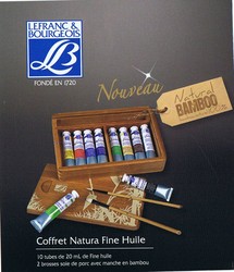 Coffret peinture huile fine 100% Bambou - Notre s�lection id�es cadeaux au meilleur prix ! - ART'PALETTE