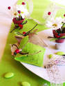 Sachet drag�es en toile de jute