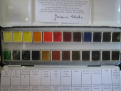 Photo des couleurs dans le coffret