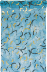 chemin de table turquoise