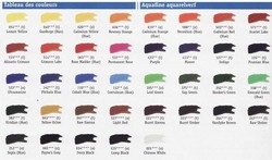nuancier de couleurs
