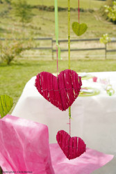 coeur rotin - mariage - Loc'Vaisselle
