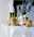 sachet organza avec pompons � drag�es - sachets tissus et contenants � drag�es - Loc'Vaisselle