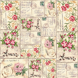 Papier de riz Th�me AMOUR DFT184 - Papier de riz Japonais - ART'PALETTE