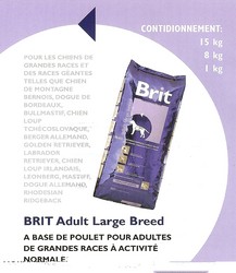 Alimentation chiens-Brit adulte grande race - Alimentation Brit chien - MB DISTRIBUTION