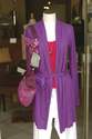gilet long � ceinture d'Ideo - lin naturel