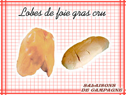Foie gras cru de canard ou d'oie d�vein� - Les produits maison - SALAISONS DE CAMPAGNE