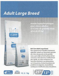 Aliment chien-Brit care adult large breed - Alimentation Brit Care chien - MB DISTRIBUTION