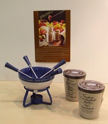 Service fondue au chocolat de JO!E MSC - CUISINE ET ARTS DE LA TABLE - LE TORCHON A CARREAUX