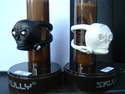 LAMPE AV SKULL NOIRE OU BLANCHE - BMX FREE - RANDO FITNESS VENAREY CYCLES