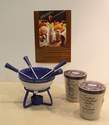 Service fondue au chocolat de JO!E MSC - CUISINE ET ARTS DE LA TABLE - LE TORCHON A CARREAUX