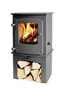 Charnwood Cove 1 b�cher noir - Les Po�les � bois - CHEMINEES VARET