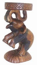 ELEPHANT SIEGE - ANIMAUX BOIS  - AFRI - K - DO