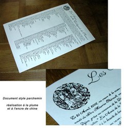 CREATION PARCHEMIN - DESSINS - KREA STYL'