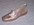 Mocassins beige fonc� talon ouvert compens�