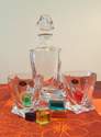 Carafe � whisky + verres + gla�ons couleurs - AUTOUR DU VIN - LE TORCHON A CARREAUX