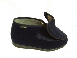 Pantoufle haute grande largeur
