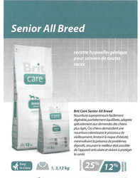 Aliment chien-Brit care senior all breed - Alimentation Brit Care chien - MB DISTRIBUTION