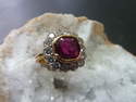 Rubis Birman et entourage diamants