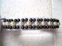 Bracelet perles de culture et h�matites