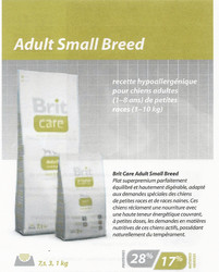 Aliment chien-Brit care adult small breed - Alimentation Brit Care chien - MB DISTRIBUTION