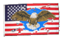 DRAPEAU US AIGLE - INSIGNES / ECUSSONS / PENDENTIFS - LE MARCHE MILITAIRE