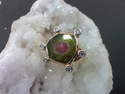 Tourmaline melon d'eau et diamants