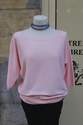 pull rose tricot coton bio