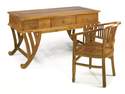 bureau teck  - MOBILIER  - AFRI - K - DO