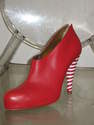 Low-boots en chevreau rouge mat DOLCE & GABBANA -  DOLCE & GABBANA - SHOW ROOMS