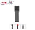 ANTIVOL A CLE " BORDO " PLIABLE ABUS NOIR, ROUGE OU BLANC - ANTIVOLS VELOS - RANDO FITNESS VENAREY CYCLES